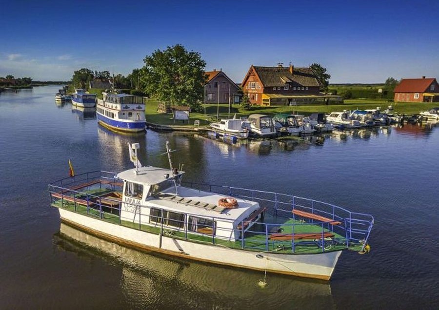 Boats along the Baltic coast